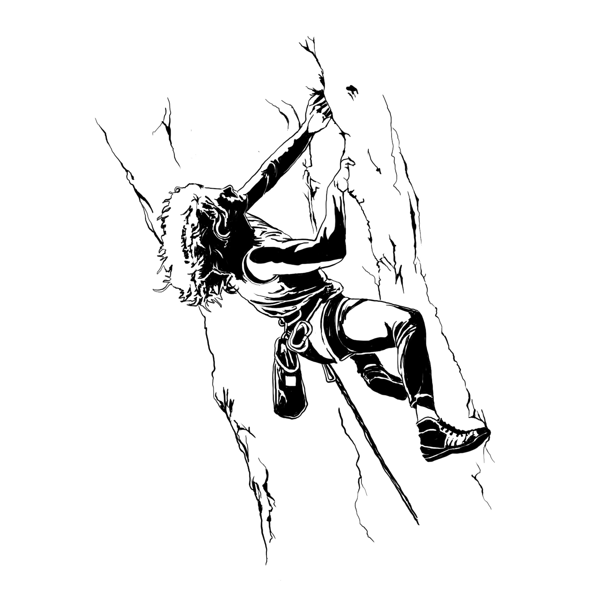 Fight Gravity 80s - rock climbing-shirt